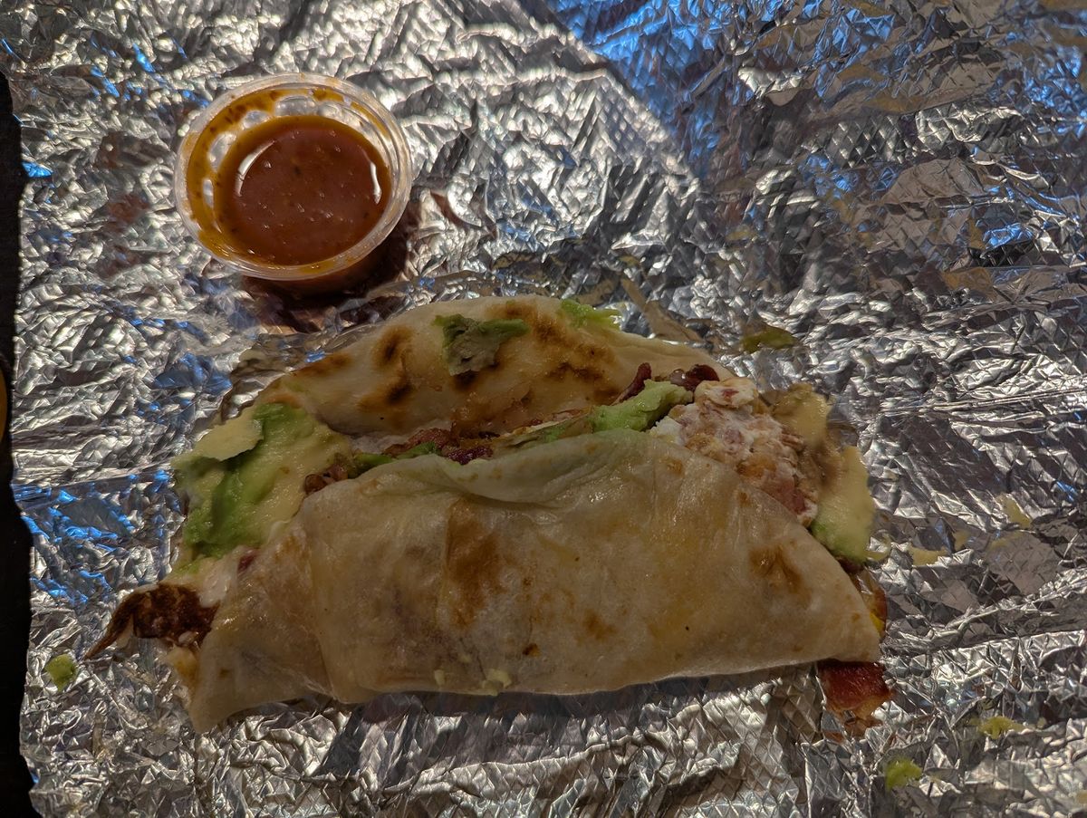 Inside Tita's taqueria